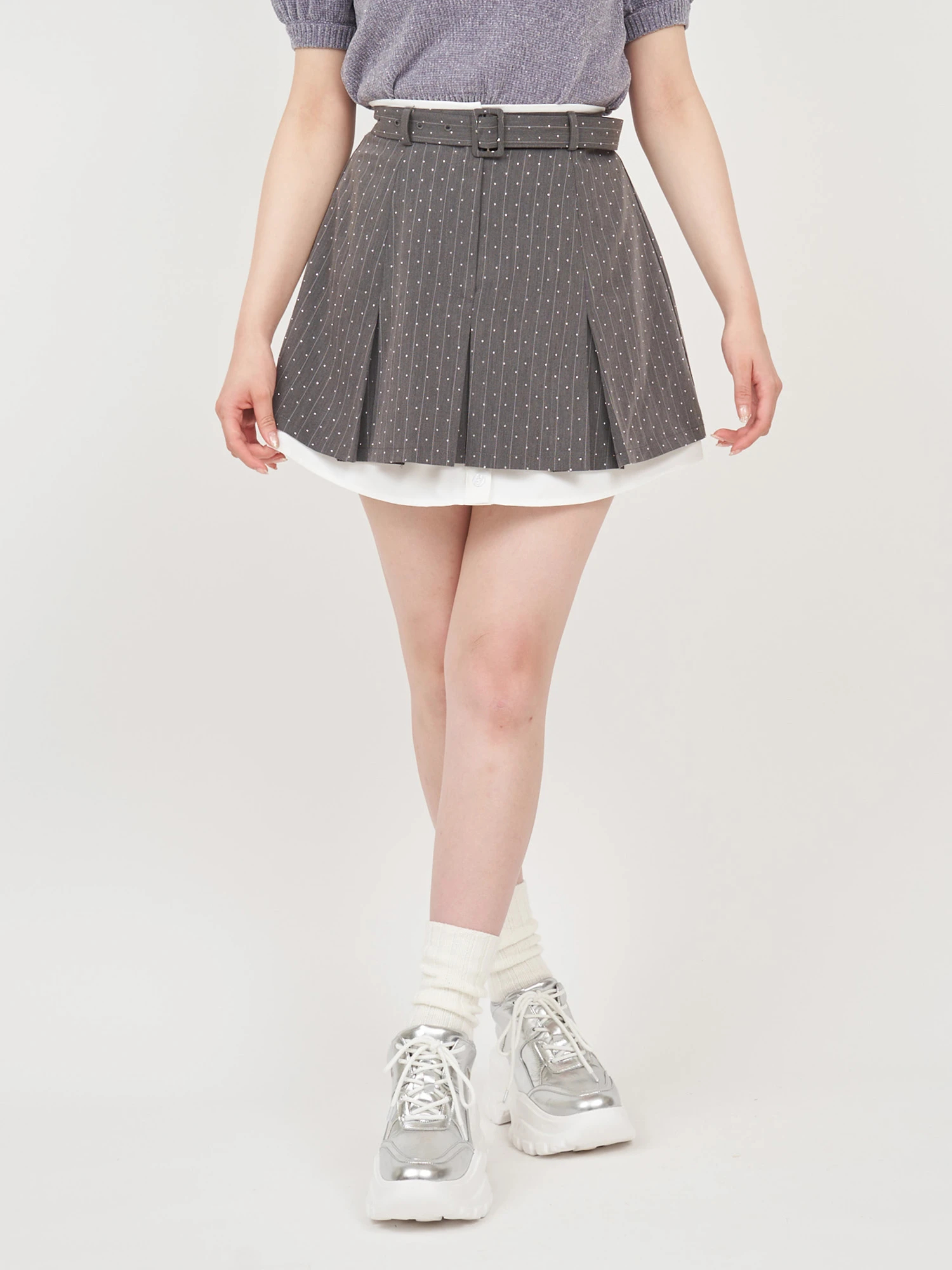ニットバルーンミニスカート(F IVORY): BOTTOM