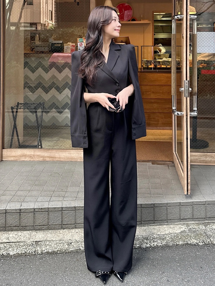 ロイヤルパーティーベルト付きケープ風オールインワン 