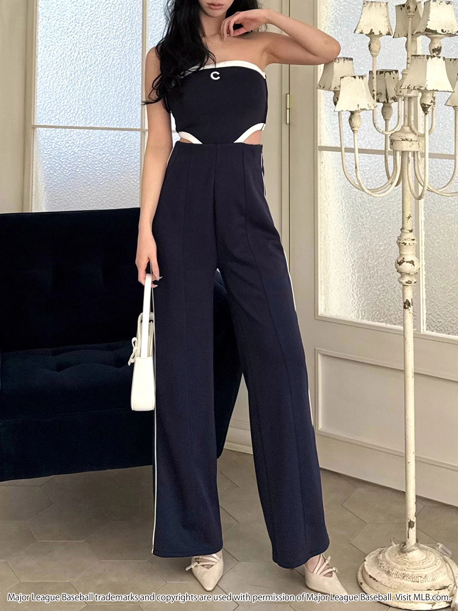 MLB】カットアウトベアオールインワン