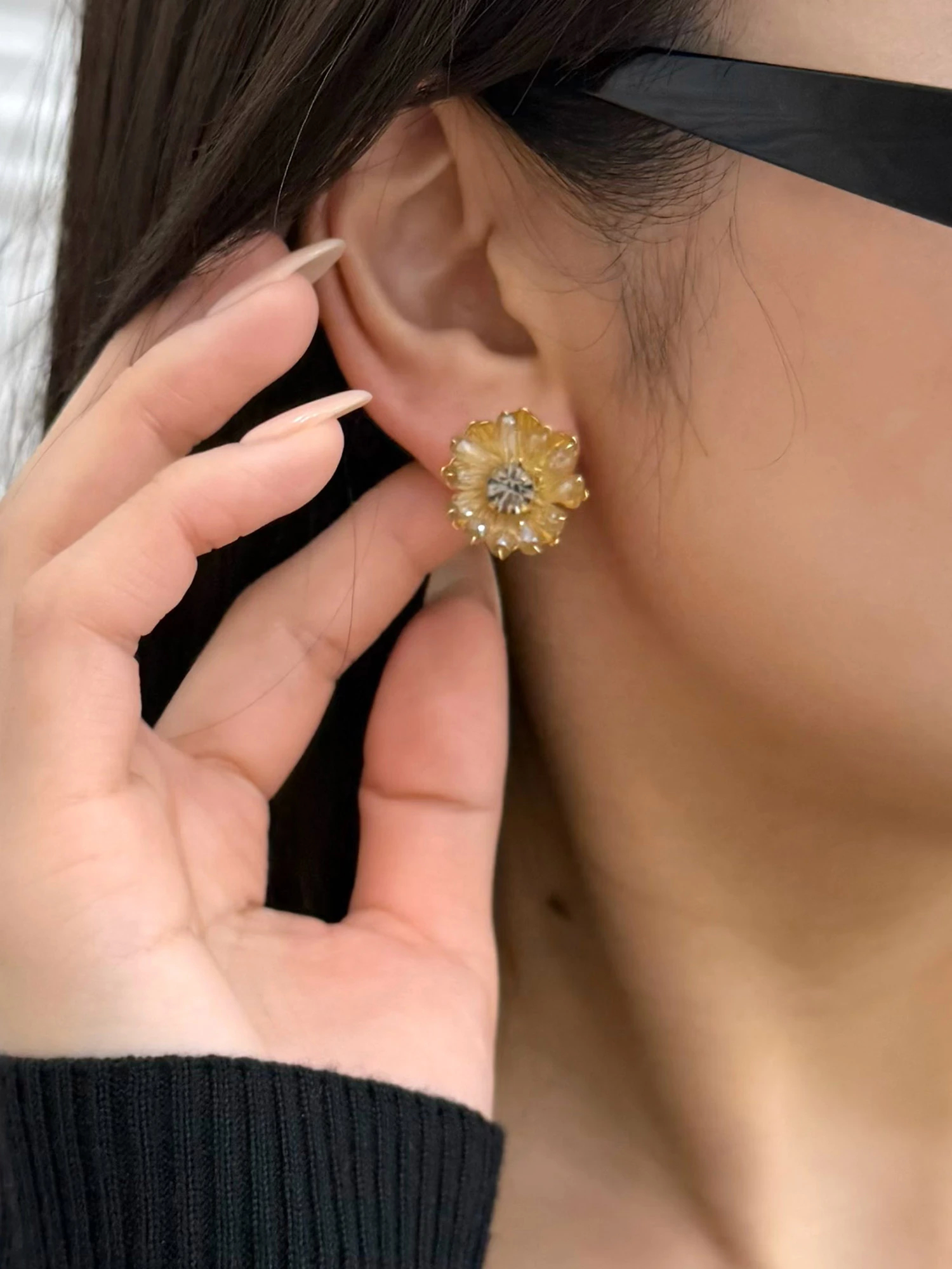 春新作の フラワープッシュピアス｜ピアス・イヤリング｜ファッション小物 ピアス