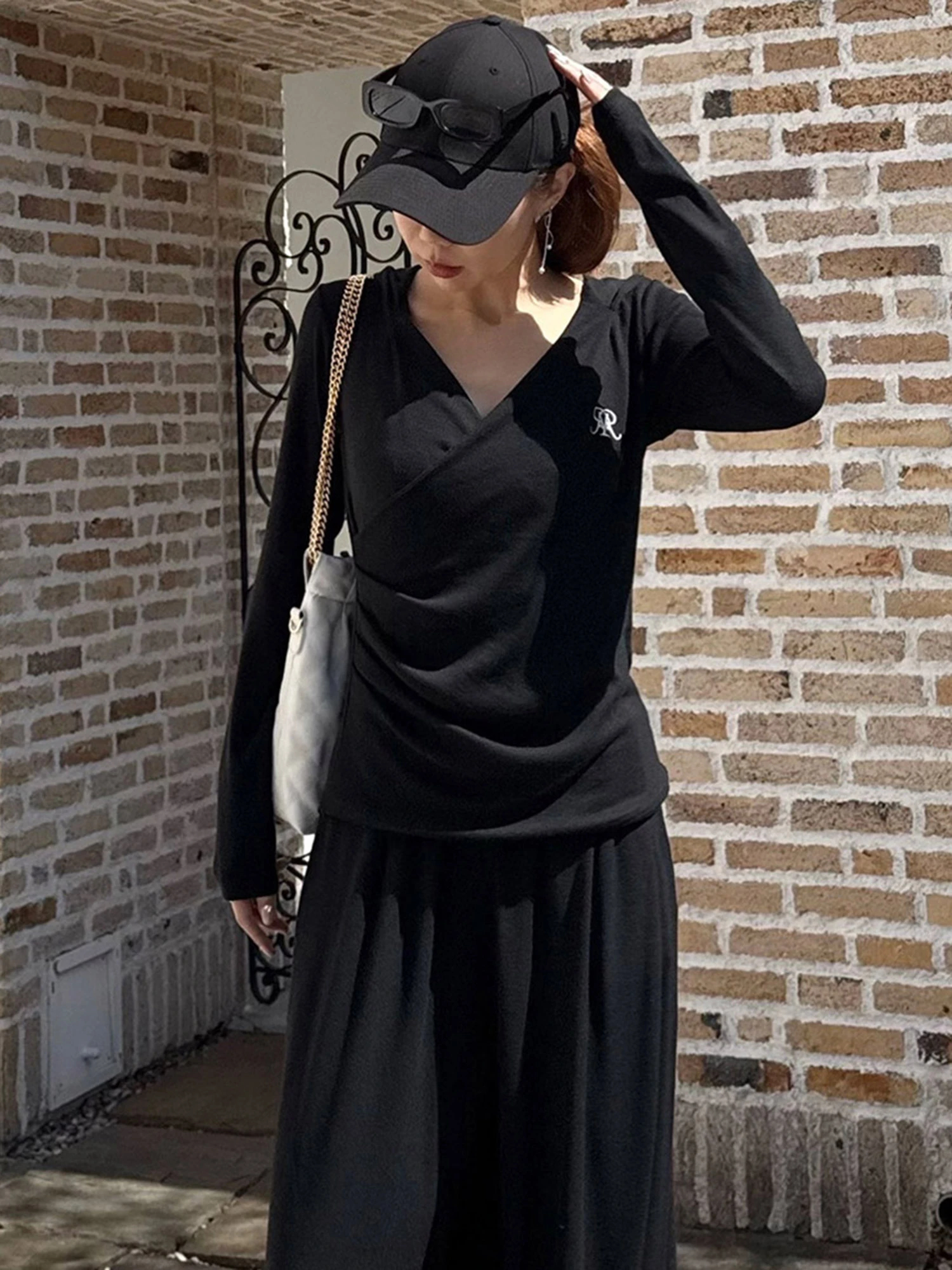 カシュクールフードカットトップス｜Tシャツ・カットソー