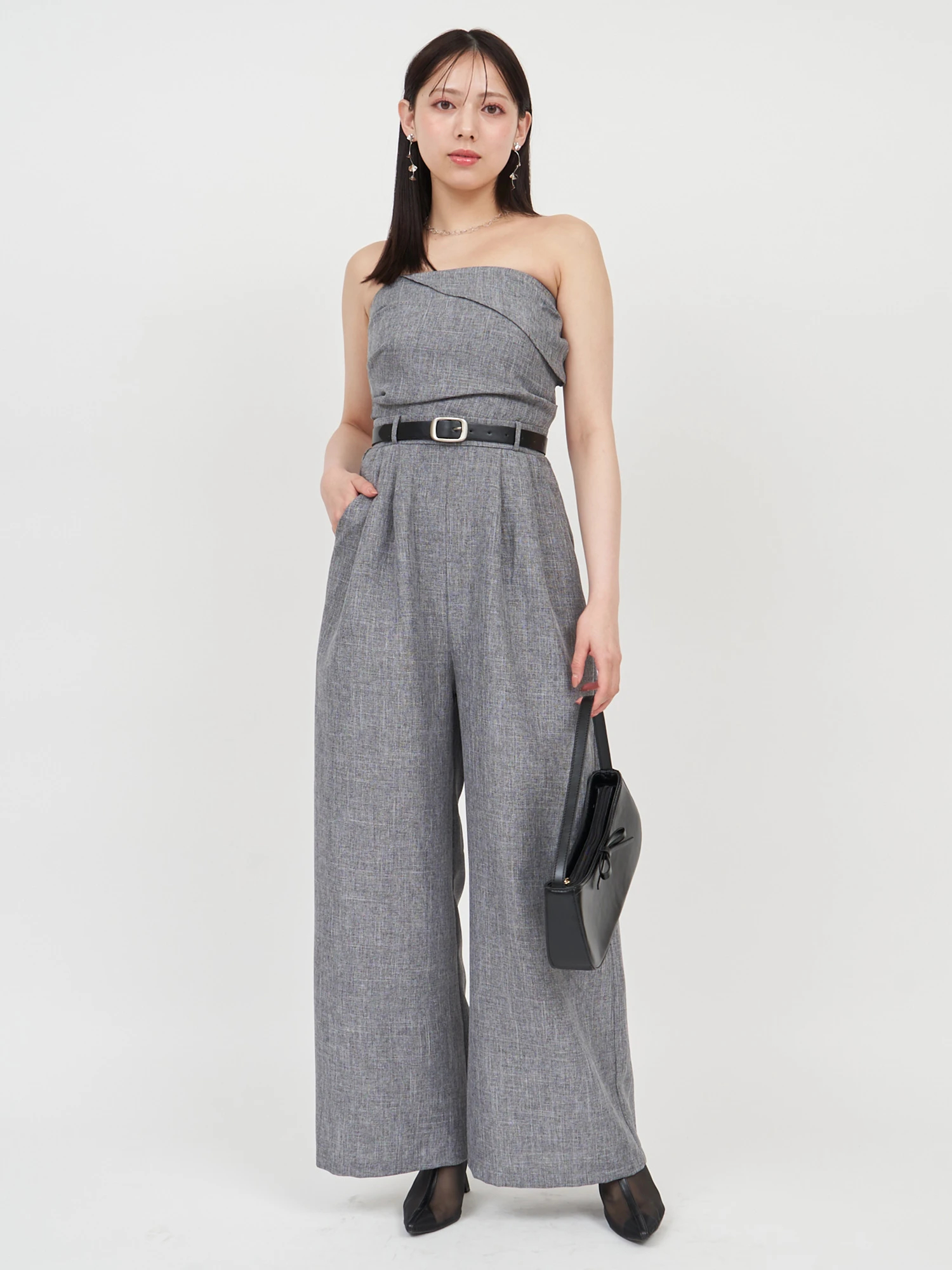 GirlsAward2025 S/S 川口ゆりな様 着用】ベルト付タックベア