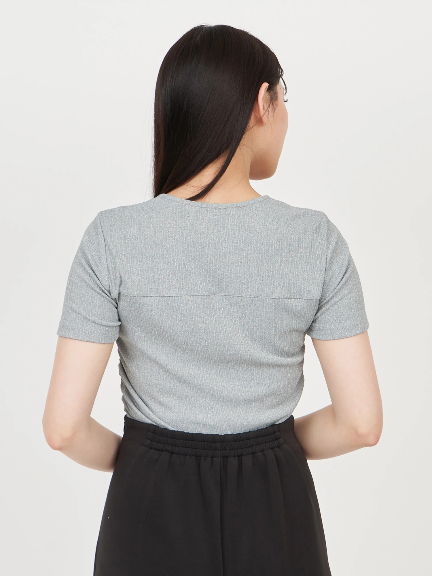 ビットギャザーカットトップス｜Tシャツ・カットソー｜トップス