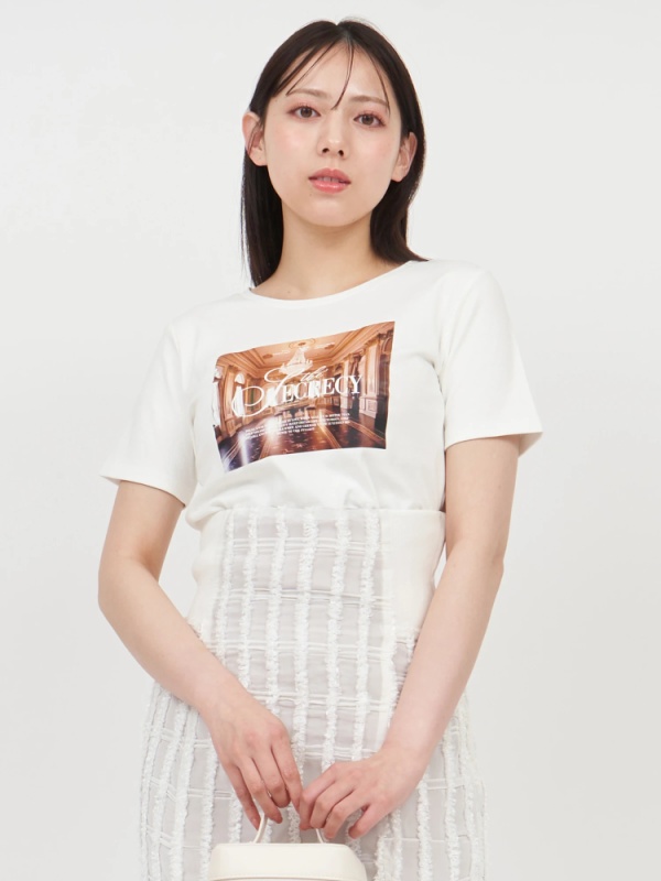 ROYAL PARTY(ロイヤルパーティ) |ル・パルプリントTシャツ(オフホワイト)