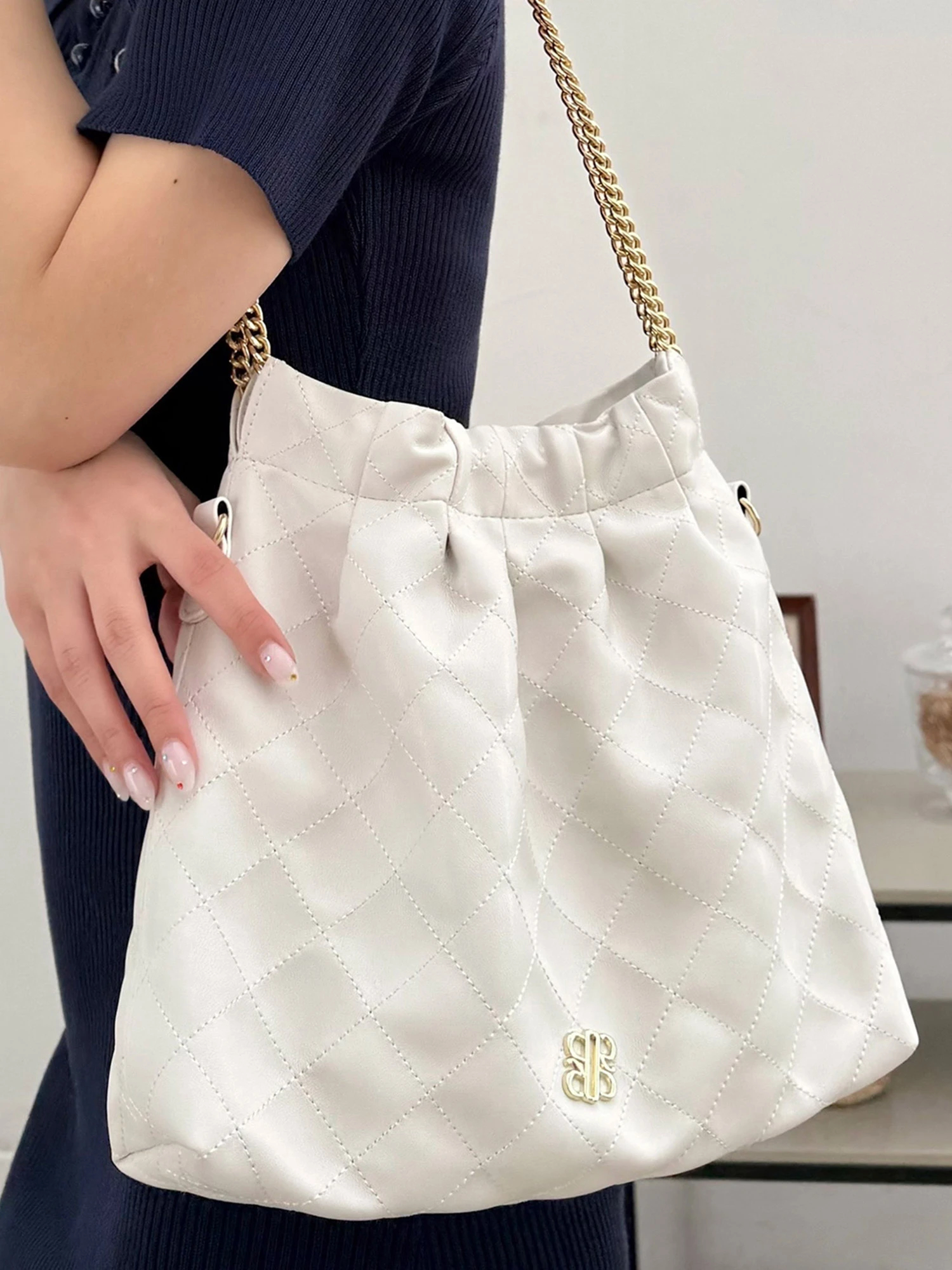 ビッグ割引 オリジナルキルティングチェーントートBAG｜トートバッグ バッグ