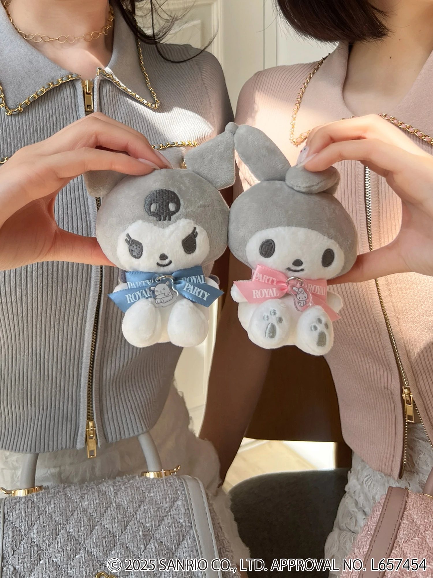 Kuromi】ぬいぐるみチャーム|ファッション小物|ファッション Kuromi】ぬいぐるみチャーム|ファッション小物|ファッション