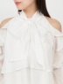 ROYAL PARTY(ロイヤルパーティ) |【GirlsAward2025 S/S 立花琴未様/藤井サチ様 着用】リボン付コールドショルダーブラウスセットアップ