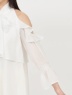 ROYAL PARTY(ロイヤルパーティ) |【GirlsAward2025 S/S 立花琴未様/藤井サチ様 着用】リボン付コールドショルダーブラウスセットアップ