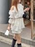 ROYAL PARTY(ロイヤルパーティ) |【GirlsAward2025 S/S 立花琴未様/藤井サチ様 着用】リボン付コールドショルダーブラウスセットアップ