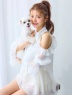 ROYAL PARTY(ロイヤルパーティ) |【GirlsAward2025 S/S 立花琴未様/藤井サチ様 着用】リボン付コールドショルダーブラウスセットアップ