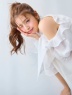 ROYAL PARTY(ロイヤルパーティ) |【GirlsAward2025 S/S 立花琴未様/藤井サチ様 着用】リボン付コールドショルダーブラウスセットアップ