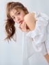 ROYAL PARTY(ロイヤルパーティ) |【GirlsAward2025 S/S 立花琴未様/藤井サチ様 着用】リボン付コールドショルダーブラウスセットアップ