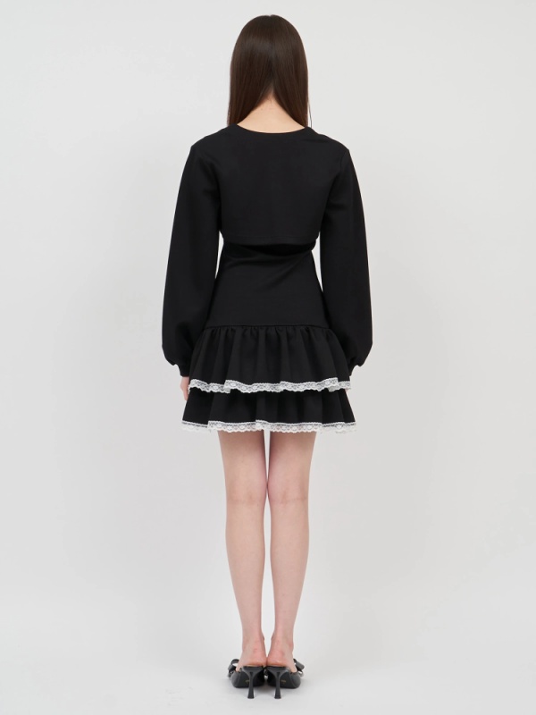 ROYAL PARTY(ロイヤルパーティ) |【GirlsAward2025 S/S 小栗有以様 着用】ティアードベアボレロアンサンブルミニワンピース