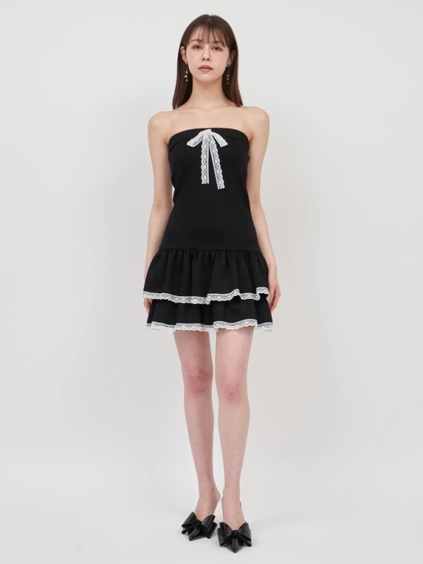 ROYAL PARTY(ロイヤルパーティ) |【GirlsAward2025 S/S 小栗有以様 着用】ティアードベアボレロアンサンブルミニワンピース
