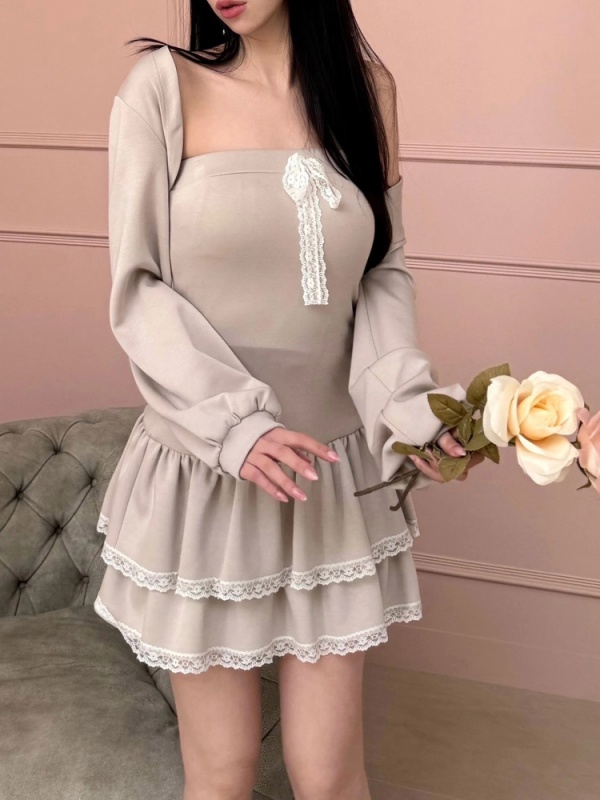 ROYAL PARTY(ロイヤルパーティ) |【GirlsAward2025 S/S 小栗有以様 着用】ティアードベアボレロアンサンブルミニワンピース