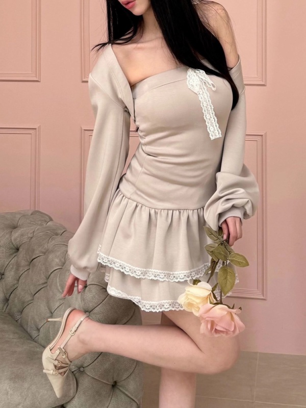 ROYAL PARTY(ロイヤルパーティ) |【GirlsAward2025 S/S 小栗有以様 着用】ティアードベアボレロアンサンブルミニワンピース
