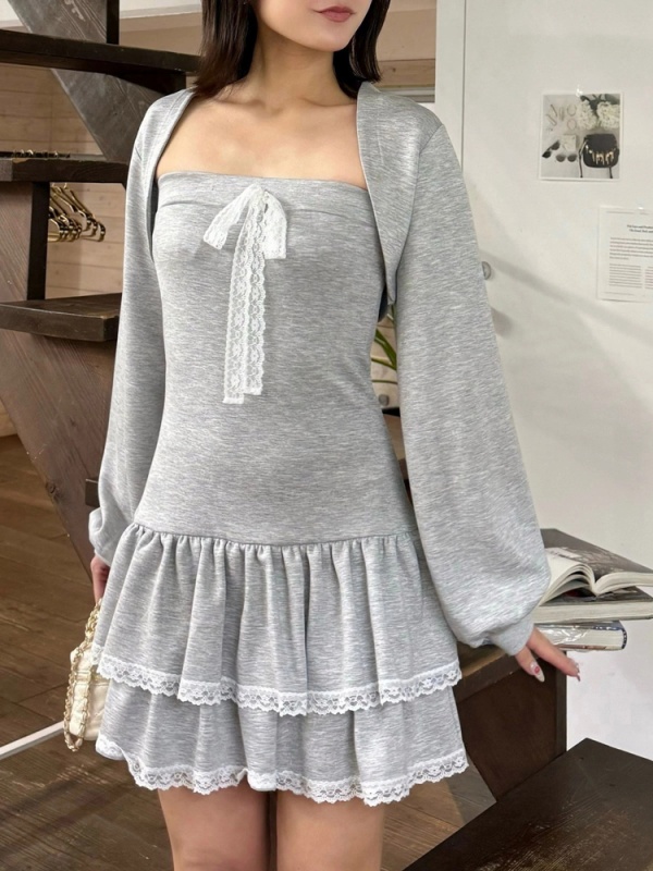 ROYAL PARTY(ロイヤルパーティ) |【GirlsAward2025 S/S 小栗有以様 着用】ティアードベアボレロアンサンブルミニワンピース