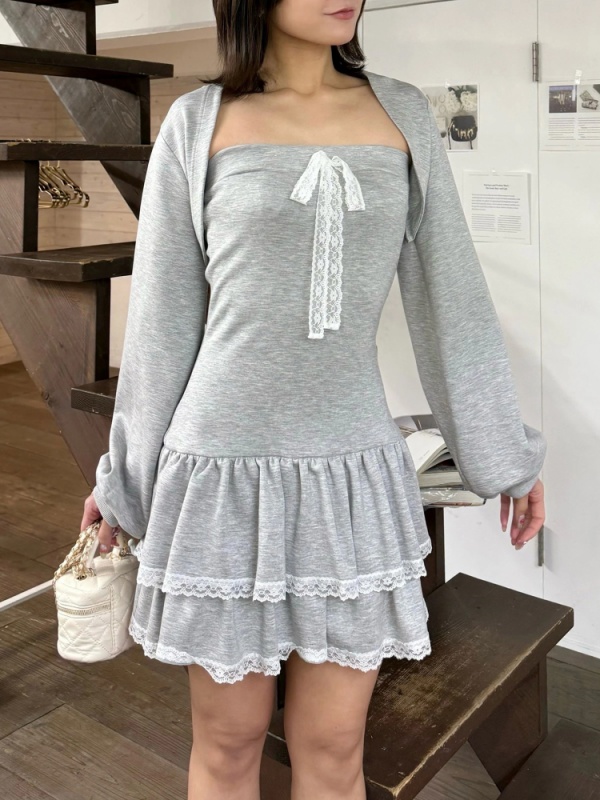 ROYAL PARTY(ロイヤルパーティ) |【GirlsAward2025 S/S 小栗有以様 着用】ティアードベアボレロアンサンブルミニワンピース