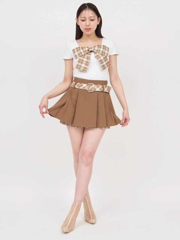 ROYAL PARTY(ロイヤルパーティ) |【GirlsAward2025 S/S 天翔天音様 着用】チェック柄レイヤードミニスカート