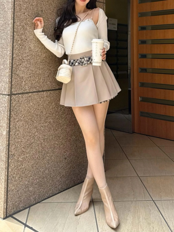 ROYAL PARTY(ロイヤルパーティ) |【GirlsAward2025 S/S 天翔天音様 着用】チェック柄レイヤードミニスカート
