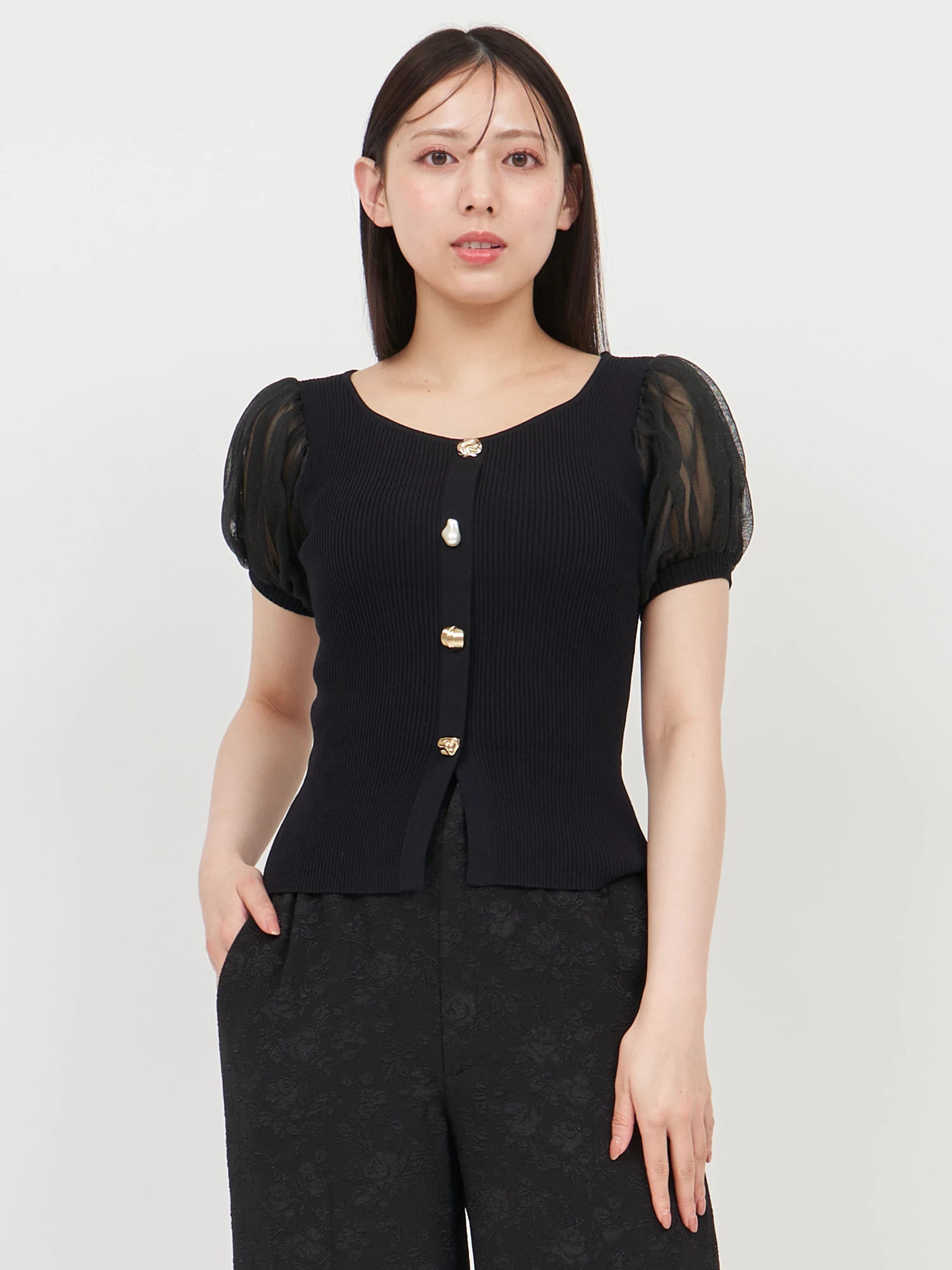 シアースリーブパールリブニット24AW 楽天市場】【SALE／30%OFF】シアースリーブパールリブニット24AW