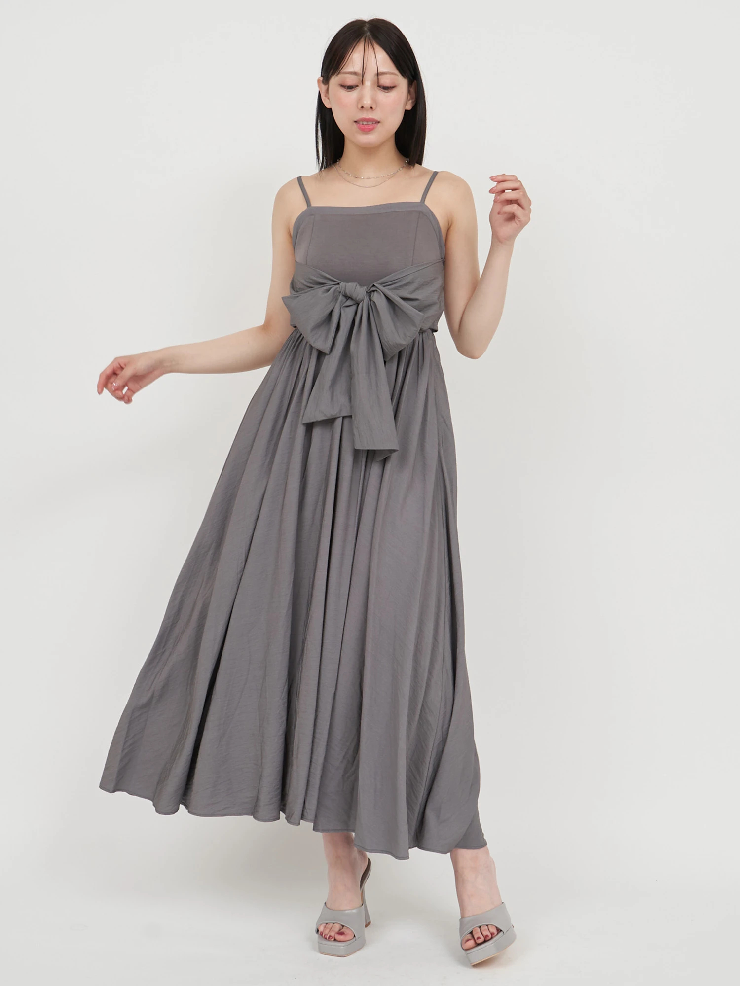 23区Applaudir☆未使用size46黒パフスリーブワンピース¥40700 GLOBAL WORK ワンピース ライトクッションパフスリーブ