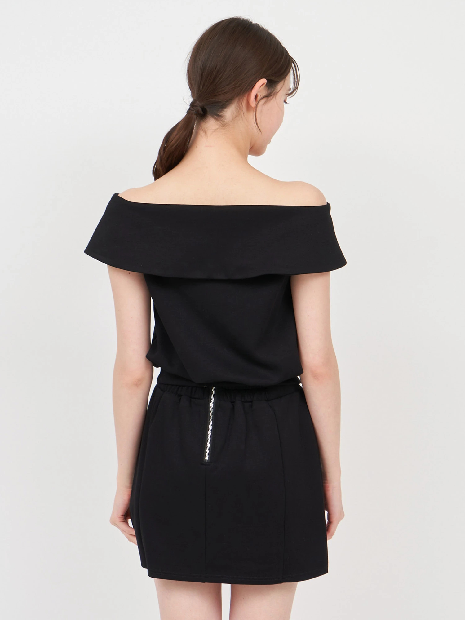  PARTY ハーフZIPオフショルカットトップス ROYAL PARTY｜ハーフZIPオフショルカットトップス | Rakuten