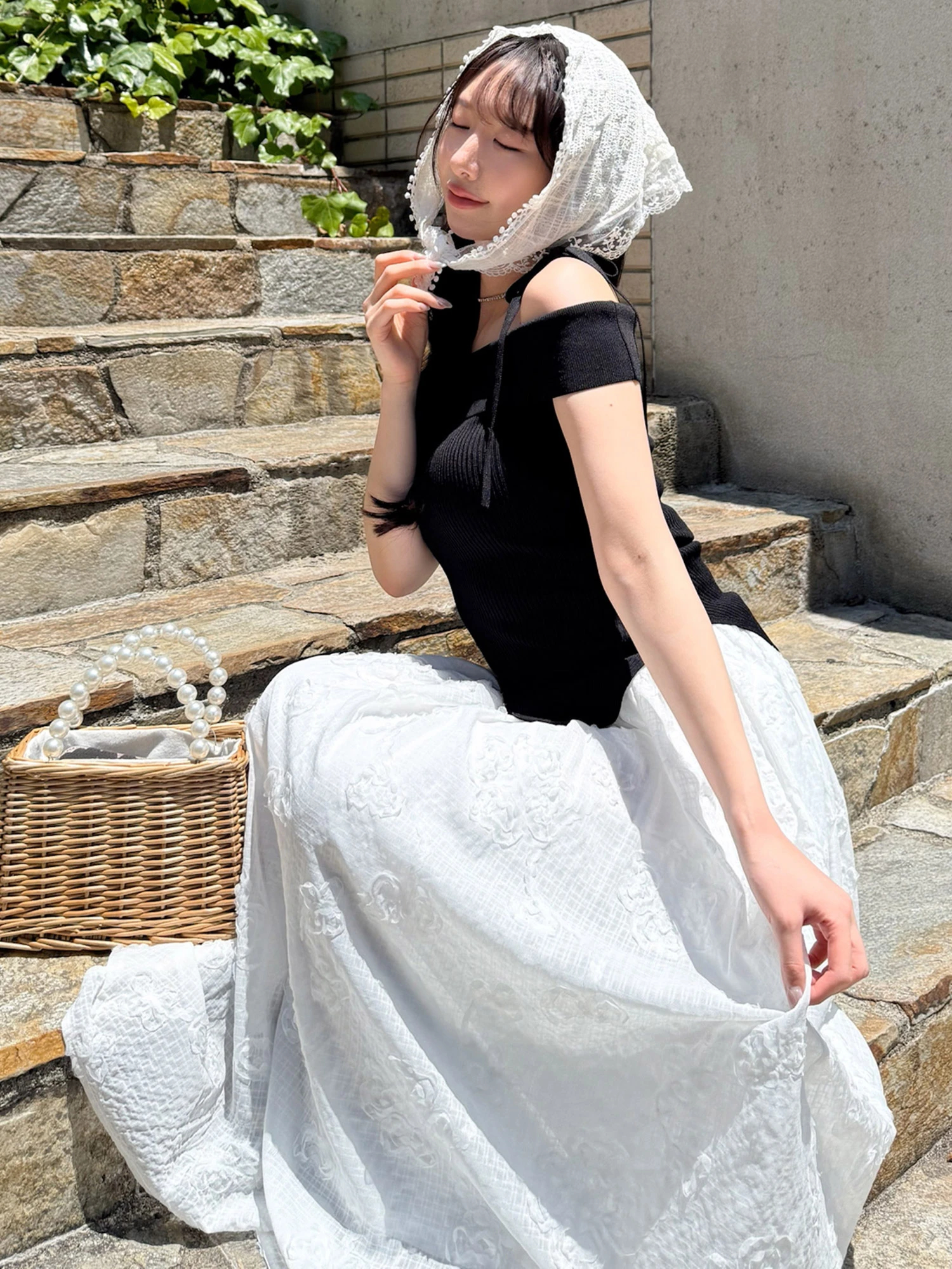アシンメトリーニットトップス｜ニット｜トップス｜ROYAL PARTY