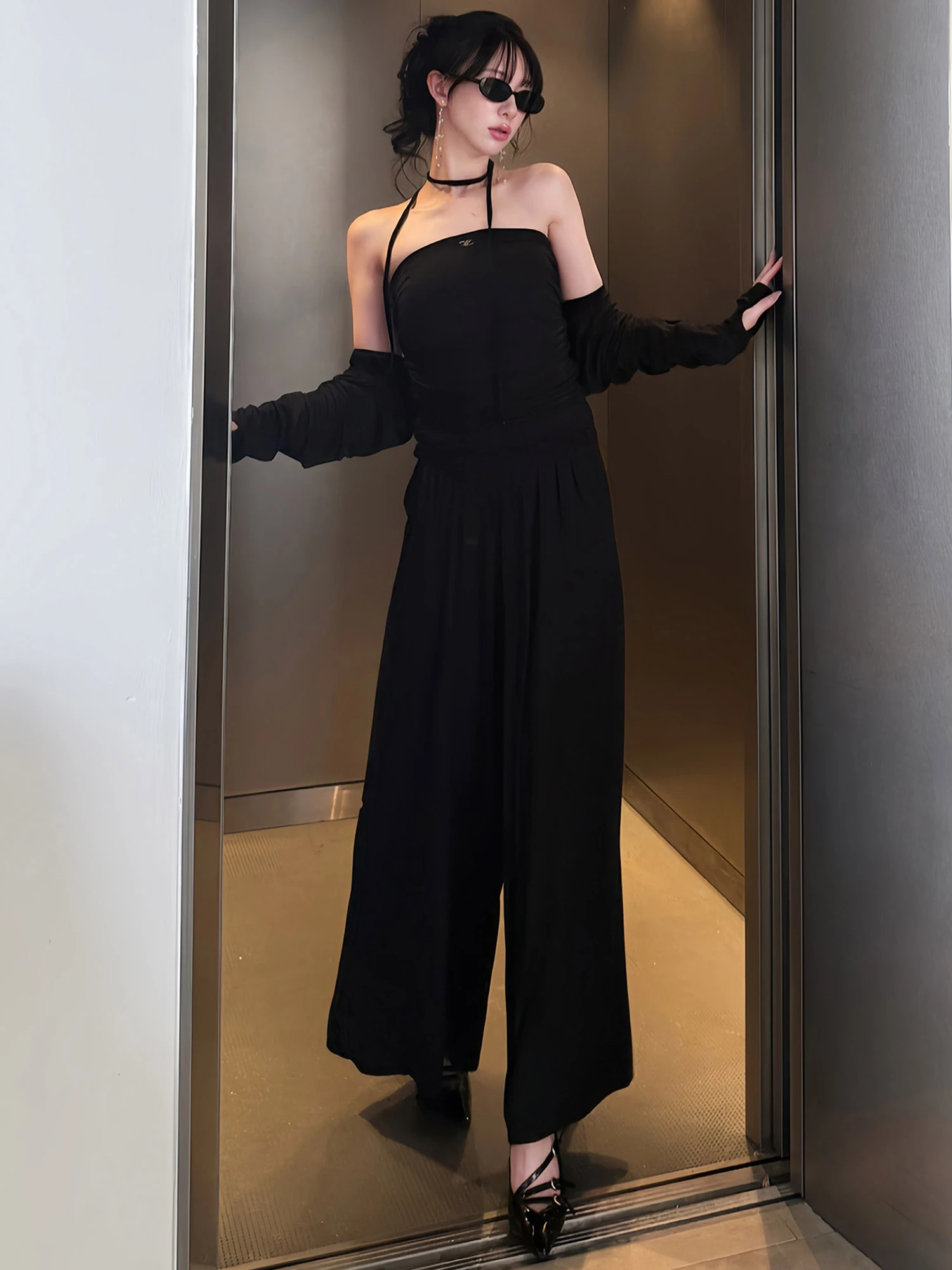  PARTY ロイヤルパーティー ベアトップサルエルサロペット 38 小柄スタイリッシュ ベアトップサロペット | ボトムス | ST.ROONEY