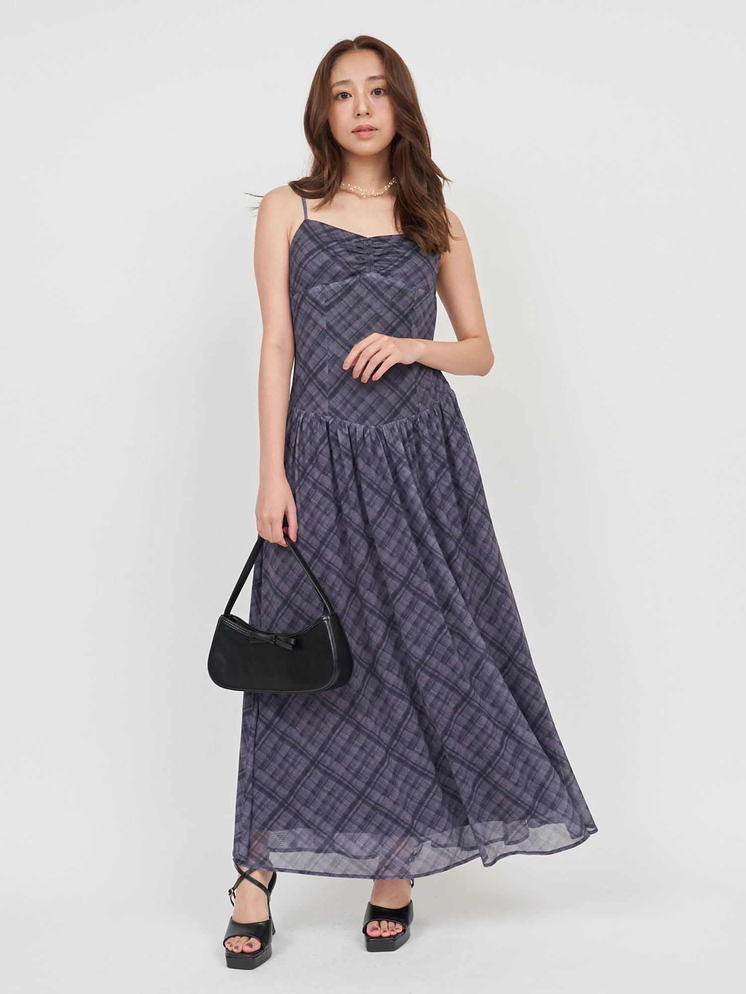 新品　ポリーヌブローマキシワンピース mimigrant ワンピース 2WAYマキシ丈ワンピース レース oplw6