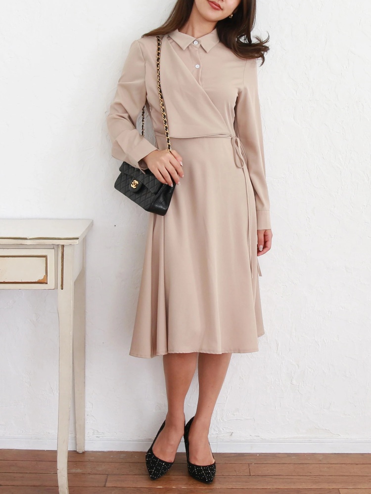 カシュクールレイヤードシャツワンピース シャツワンピース ワンピース Roomy S ルーミィーズ Roomy S Web Store 公式通販 Roomy S Web Store ルーミィーズウェブストア