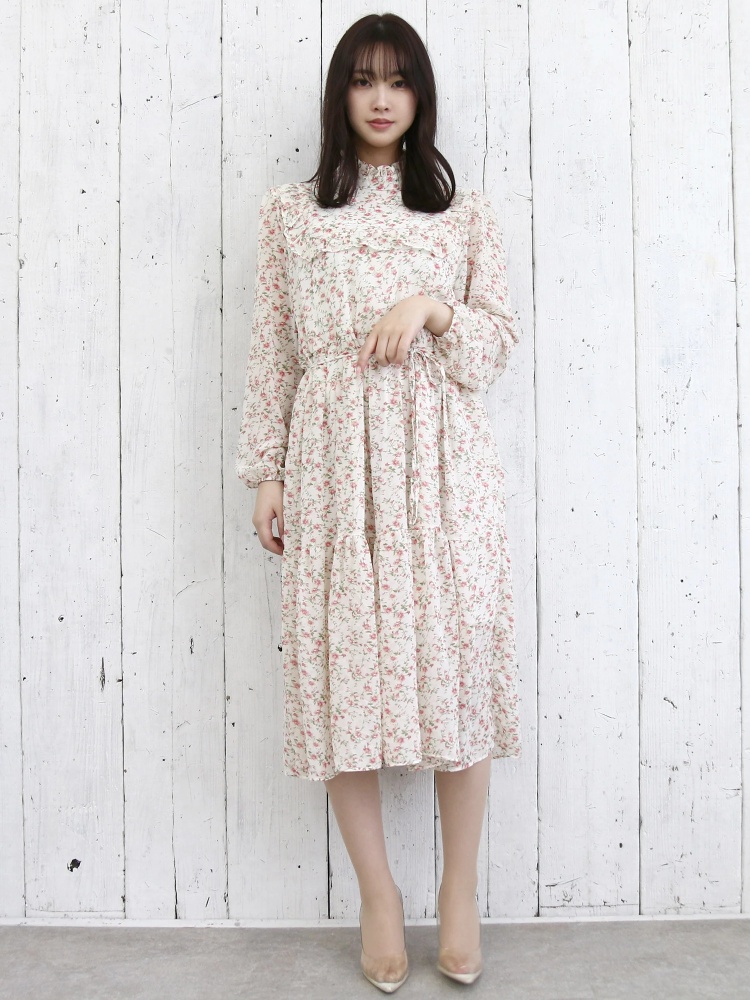 フラワープリントラッフルワンピース ワンピース ワンピース Roomy S ルーミィーズ Roomy S Web Store 公式通販 Roomy S Web Store ルーミィーズウェブストア