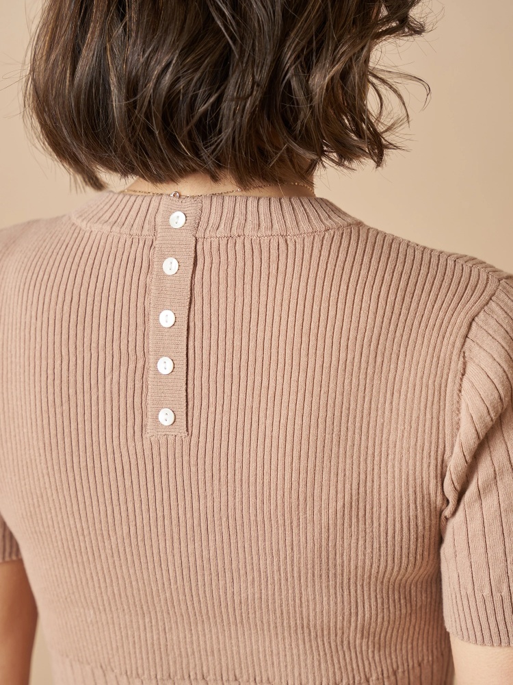 Amanda Rib Tops ニット トップス Vicente ヴィセンテ Roomy S Web Store 公式通販 Roomy S Web Store ルーミィーズウェブストア