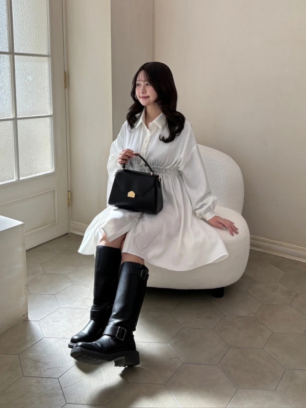 my twilight(マイトワイライト) |mytwilight PARIS ロゴモチーフ台形ミニバッグ