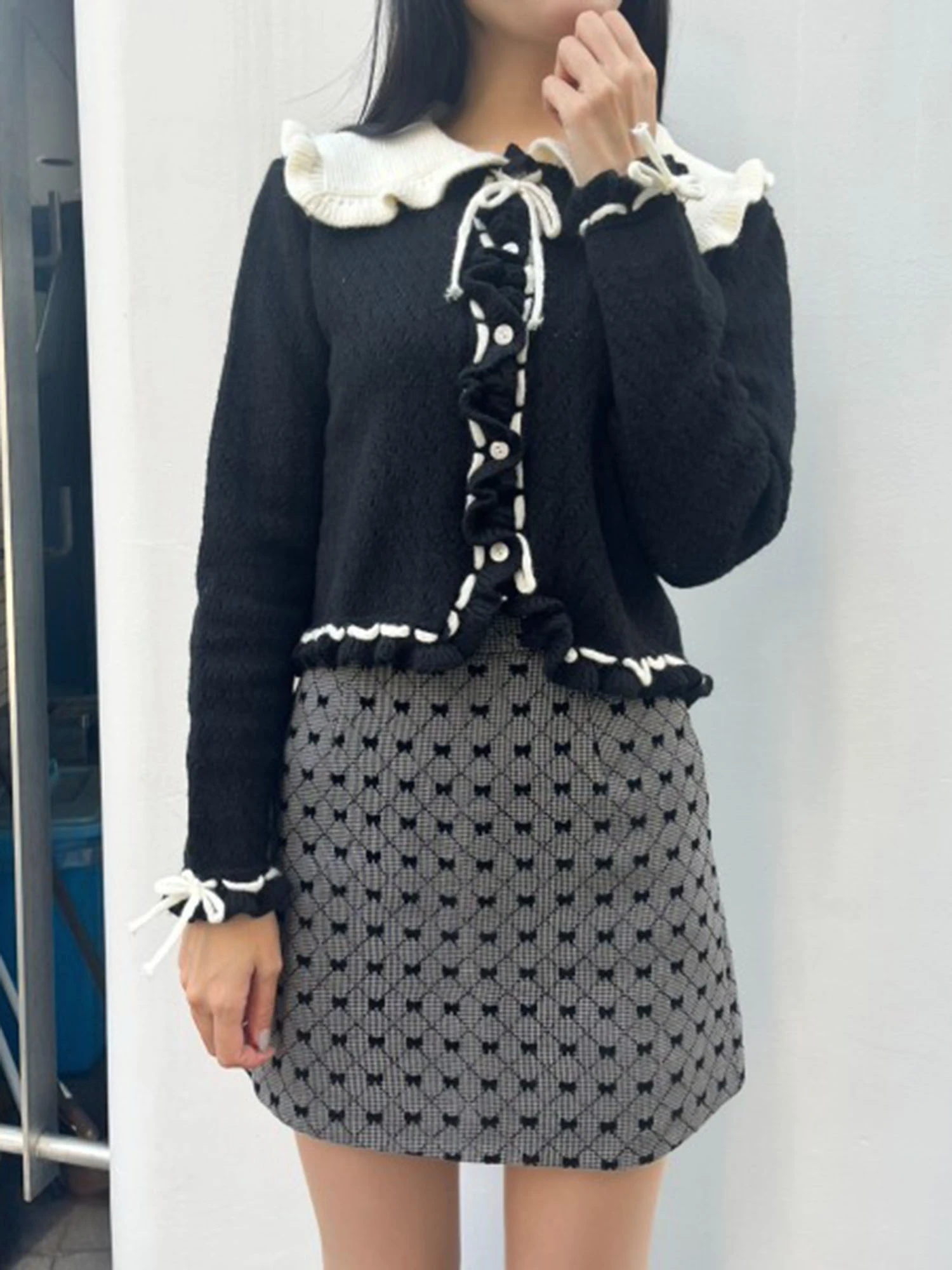 【美品】Fitmore フリルフード　ネイビー Fit more｜フィットモアのトップス（フリル）通販 - ZOZOTOWN