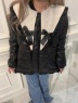 MORE self LOVE(モアセルフラブ) |patchwork frill ribbon coat