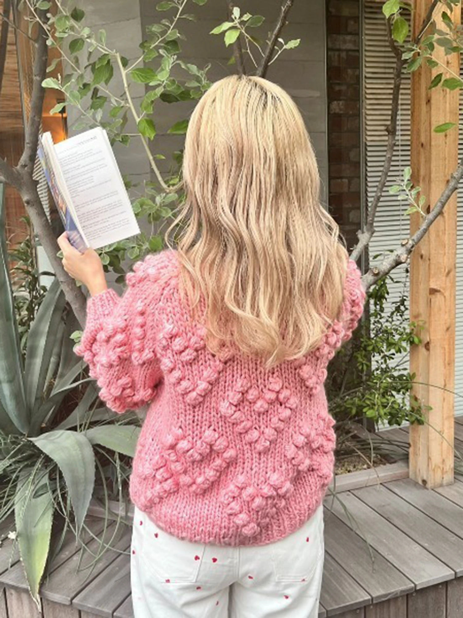 グランドセール heart pompon knit｜ニット｜トップス｜MORE self LOVE（モア ニット+セーター