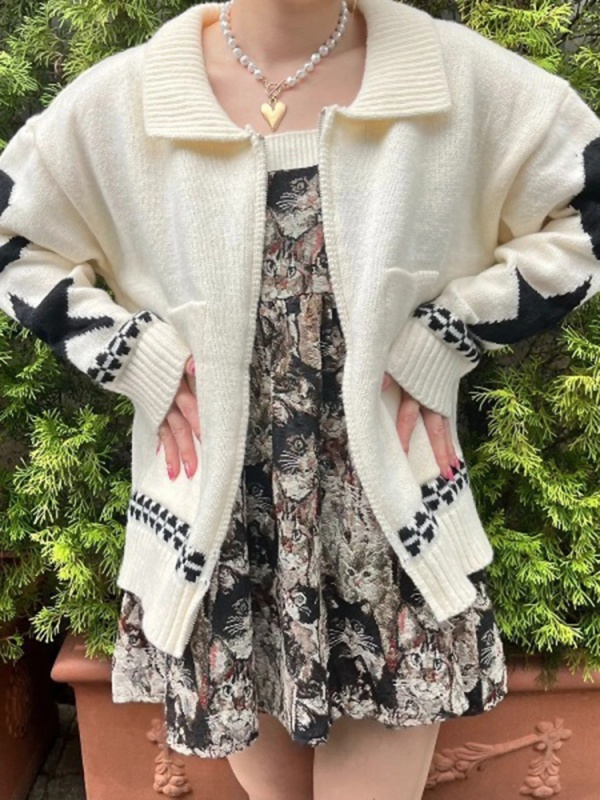 MORE self LOVE(モアセルフラブ) |shooting star zipper knit
