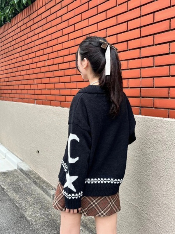 MORE self LOVE(モアセルフラブ) |shooting star zipper knit