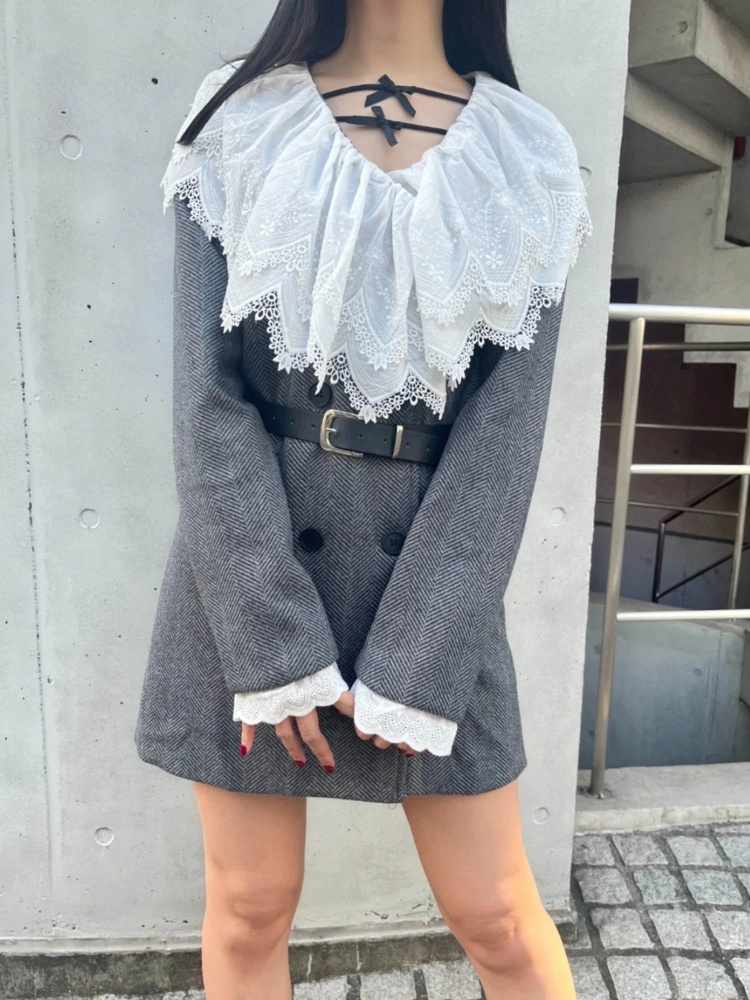 オーバーフリルジャケット｜ジャケット｜アウター｜MORE self LOVE  