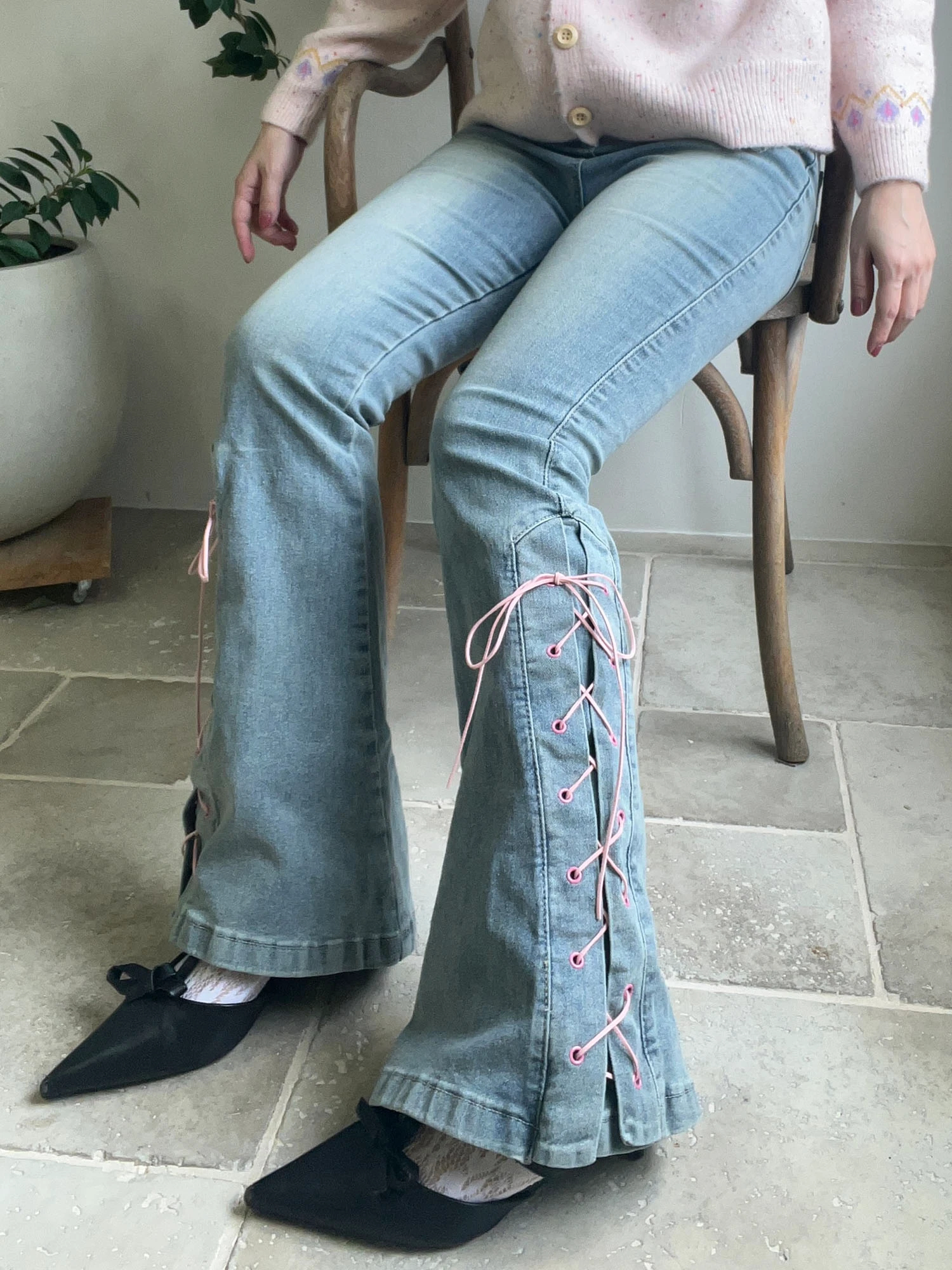 MORE self LOVE デニム 新品 heart denim pants｜デニムパンツ｜パンツ｜MORE self LOVE