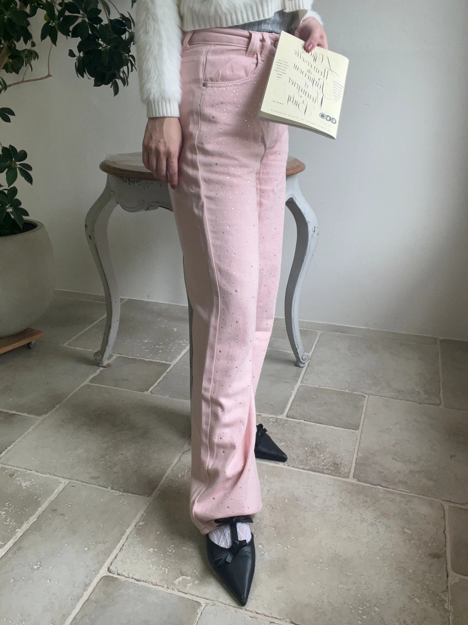 ラインストーンデニム｜デニムパンツ｜パンツ｜MORE self LOVE