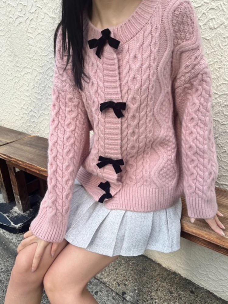 ベロアリボンケーブルニット｜ニット｜トップス｜MORE self LOVE（モア  