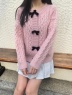 MORE self LOVE(モアセルフラブ) |ベロアリボンケーブルニット