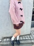 MORE self LOVE(モアセルフラブ) |ベロアリボンケーブルニット
