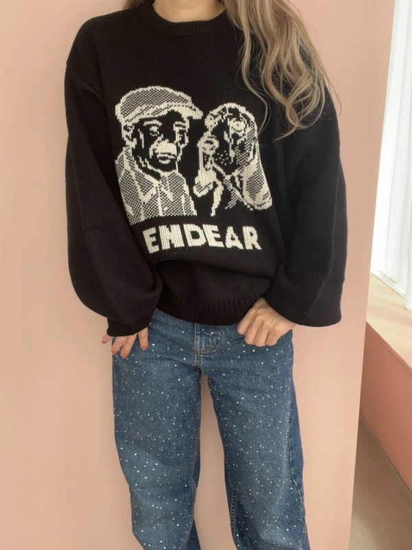 Grandpa Dog Knit(ブラウン系)