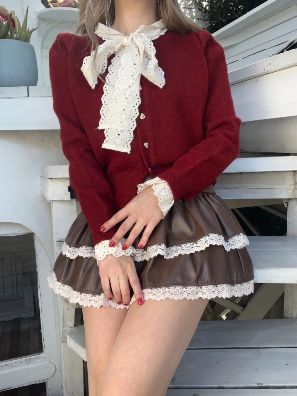 MORE self LOVE(モアセルフラブ) |レースリボンカーディガン
