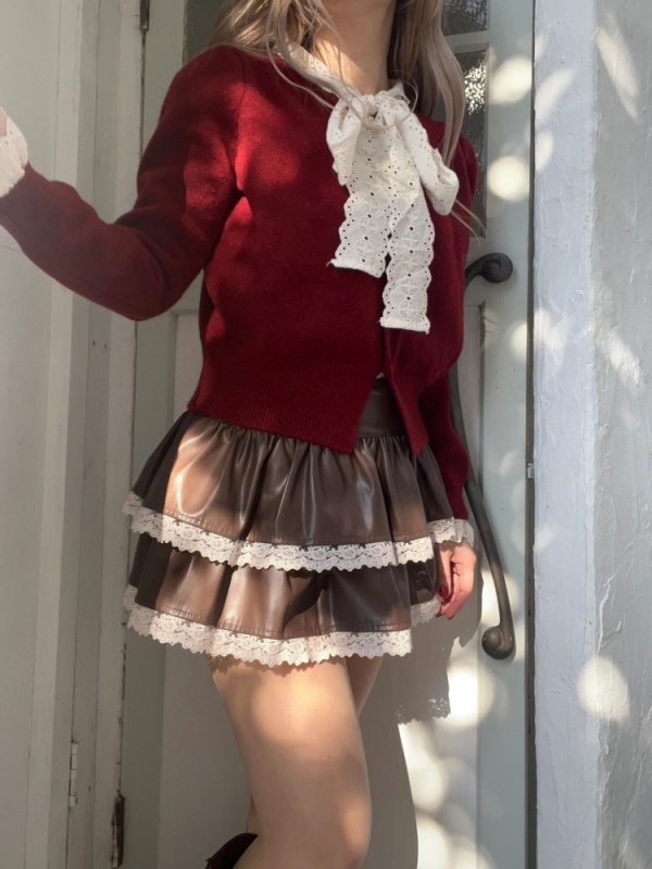 MORE self LOVE(モアセルフラブ) |レースリボンカーディガン