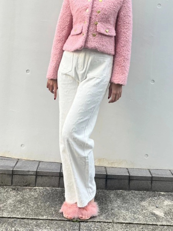 MORE self LOVE(モアセルフラブ) |heart denim pants