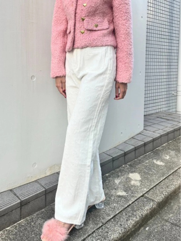 MORE self LOVE(モアセルフラブ) |heart denim pants